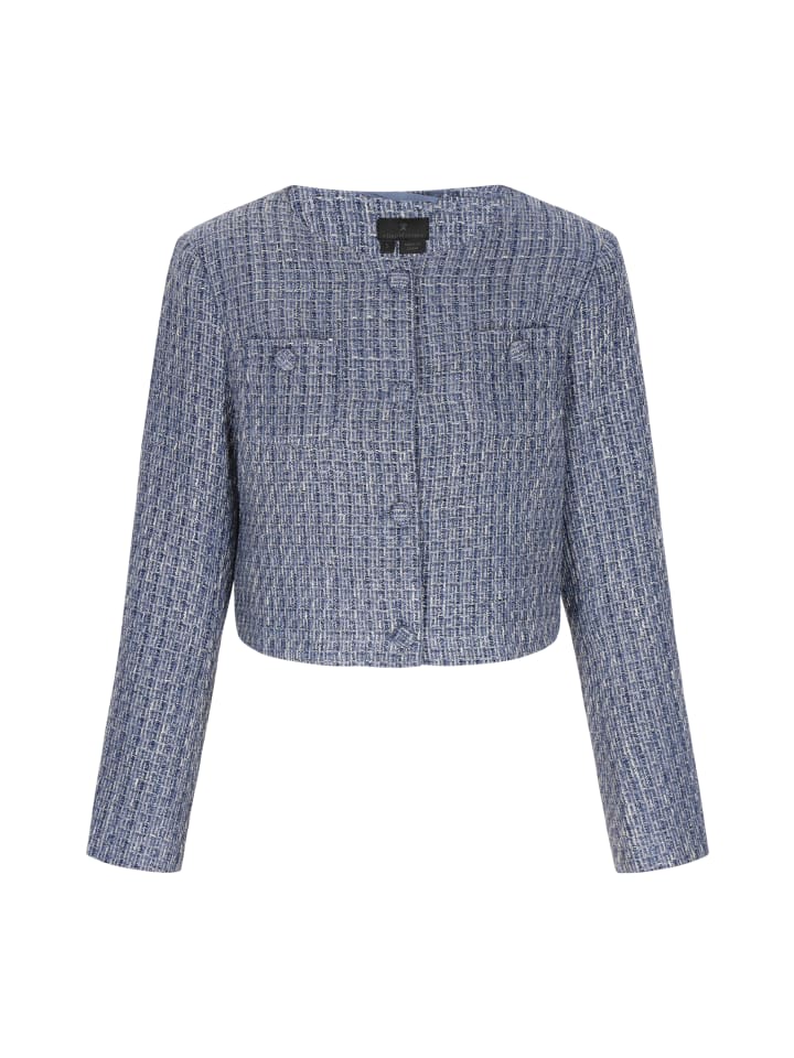 Women Blazer in navy glitter