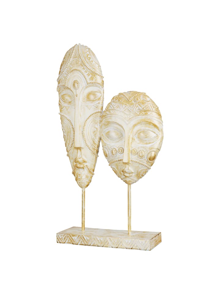 Skulptur Giseh goldfarben - (H) 38 cm