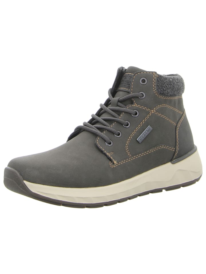 Schnürstiefelette in grau
