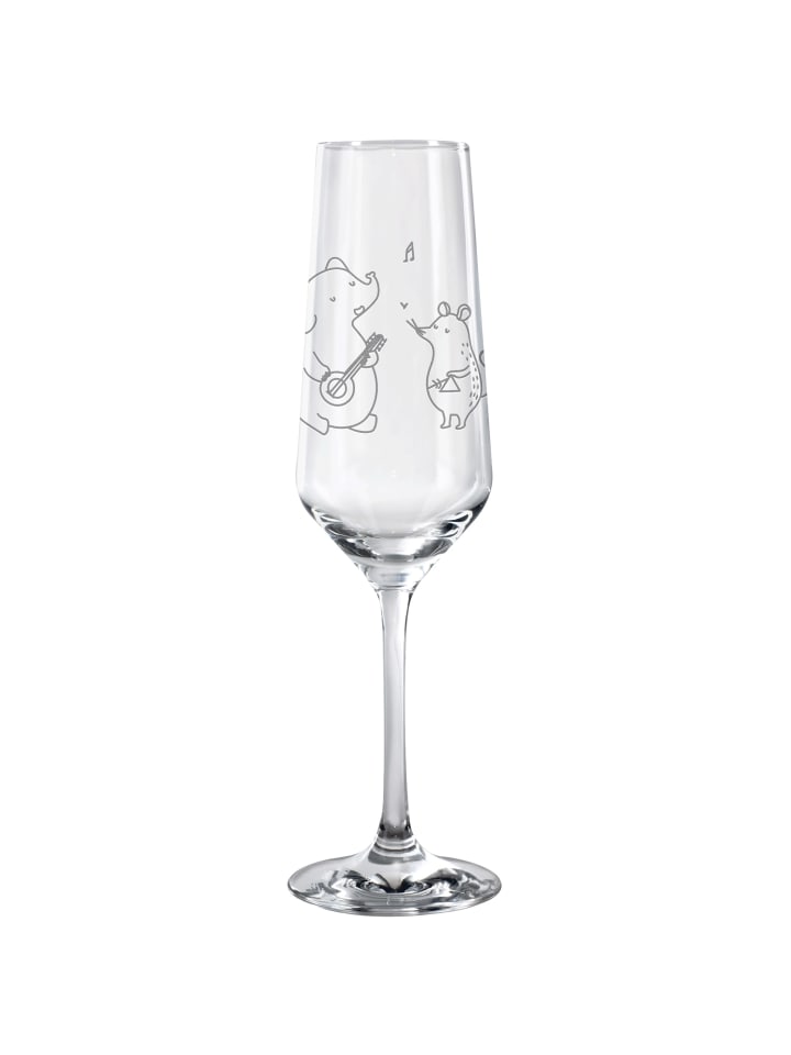 Flute Glas Big Einheit ohne Spruch in Transparent