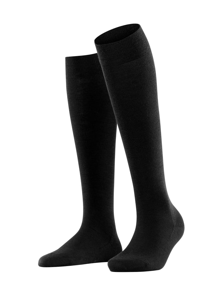 Kniestrümpfe Softmerino in Black