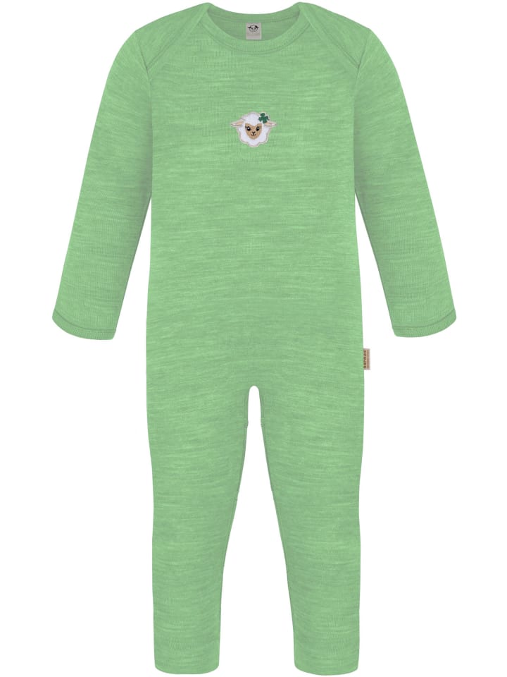 Baby Merino Strampler Waverly in Grün