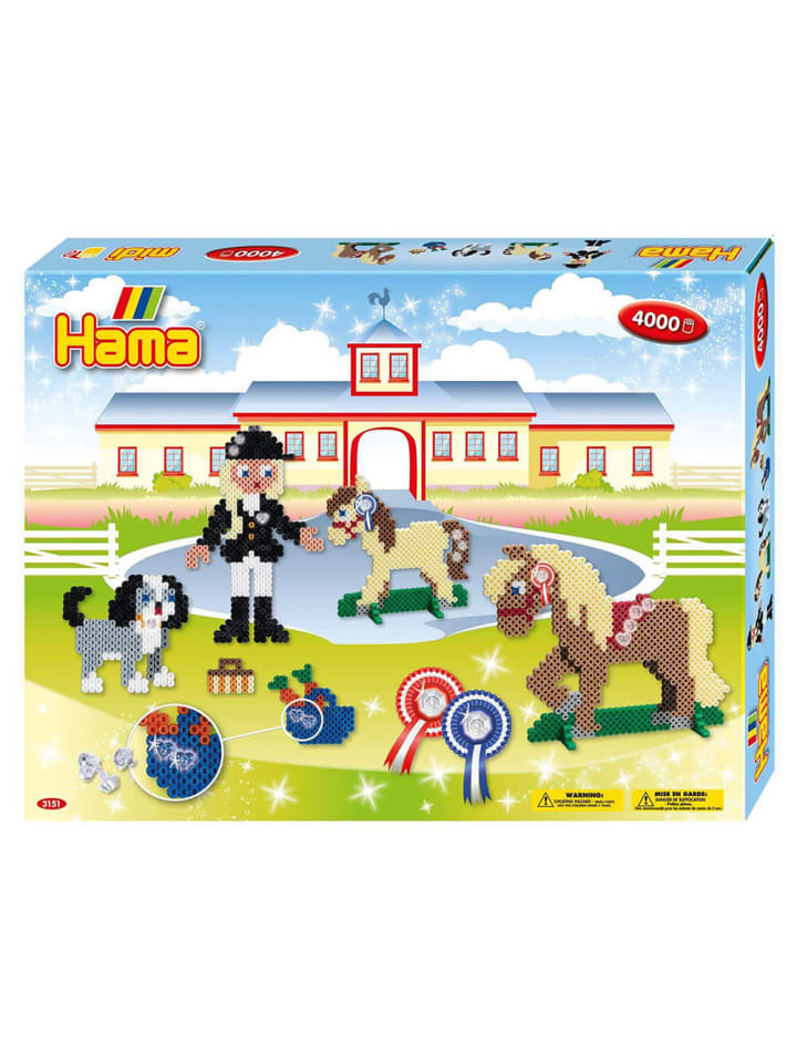 Geschenkpackung Reiterhof Midi-Bügelperlen - ab 5 Jahren