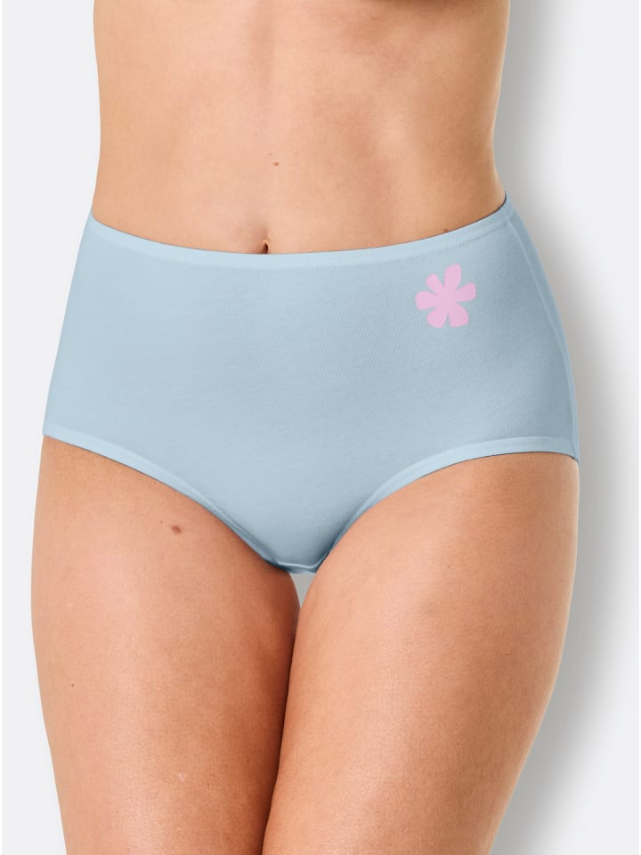 Taillenslip in 2x hellblau + 2x vanille + 2x flieder