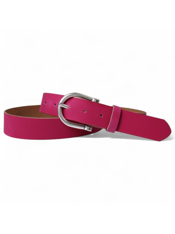 Ledergürtel in Pink