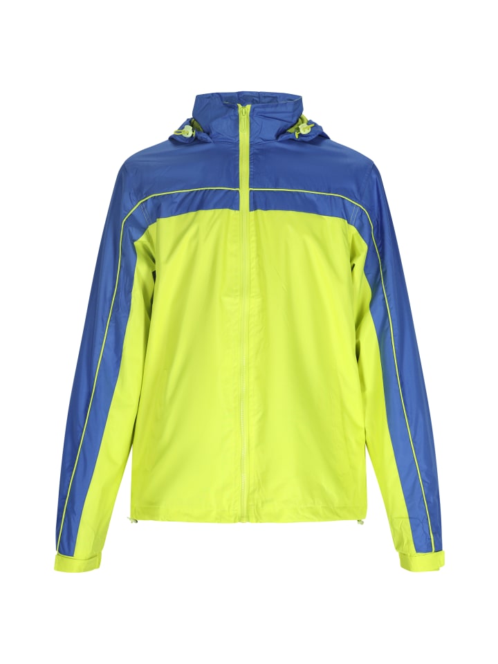 Herren Jacke in Limette Königsblau