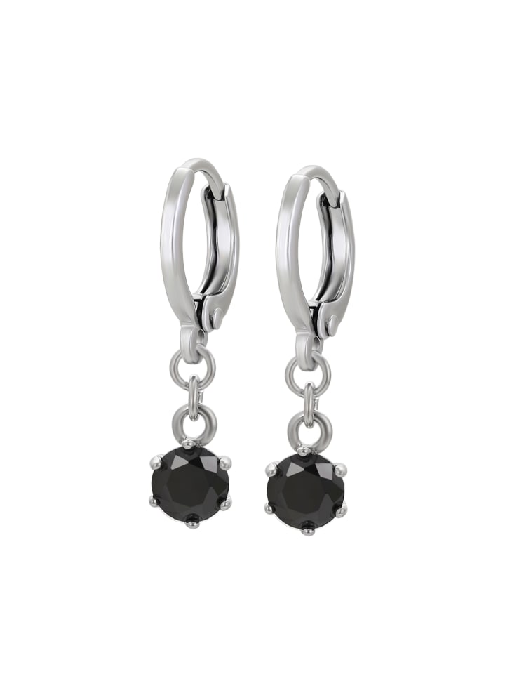Women Earrings in SILVER_BLACK