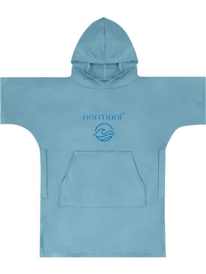 Kinder Mikrofaser Badeponcho Luquillo in Blau