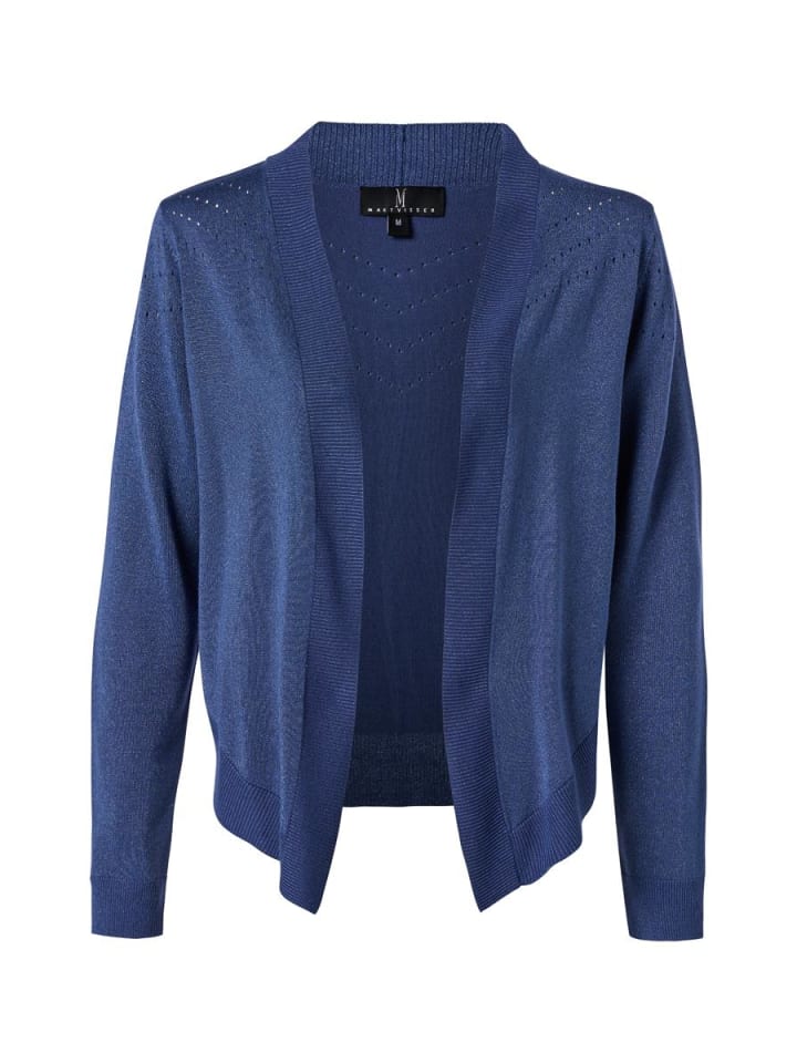Delhi Lurex Cardigan Grau Blau