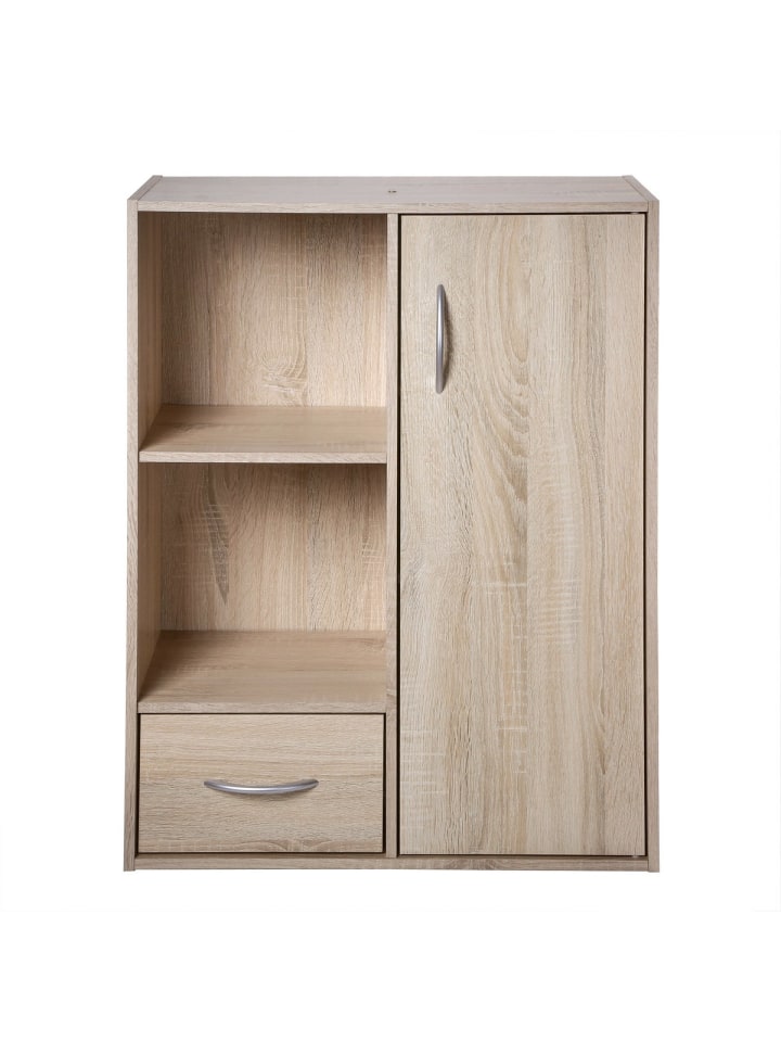 Regal 11709 in Helles Holz - (W) 61.5 x (H) 80 x (L) 29.5 cm