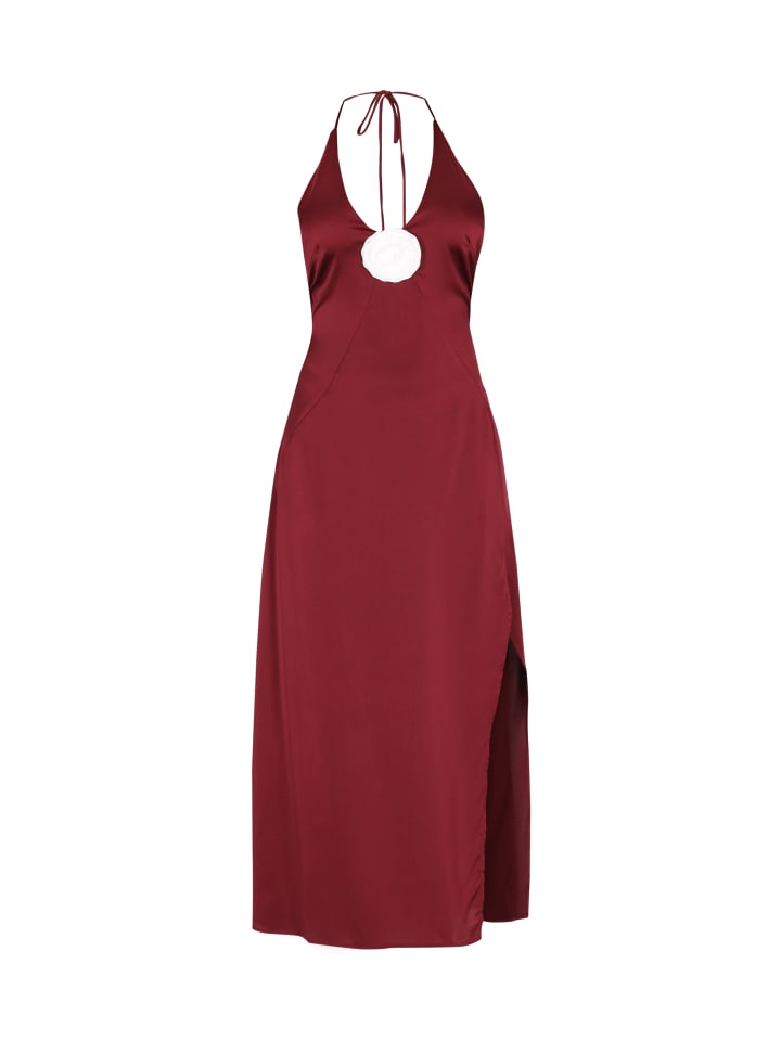 Women Dress in burgundy