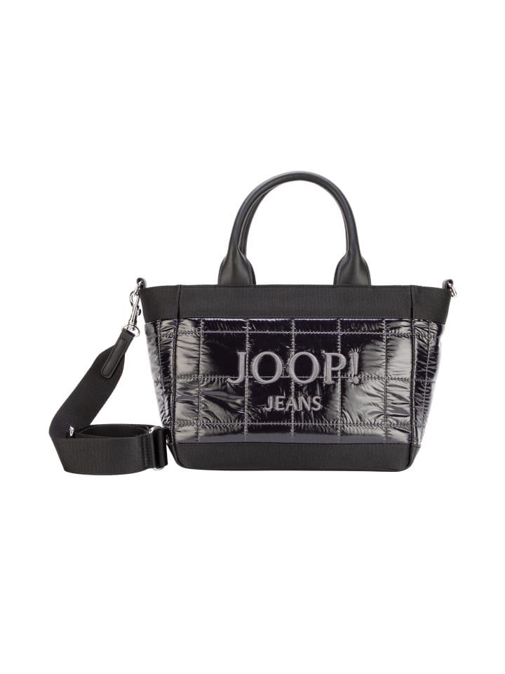 Handtasche 'Calduccio Tessuto Yvette in Schwarz 26,50 x 21,00 x 14,00 cm'