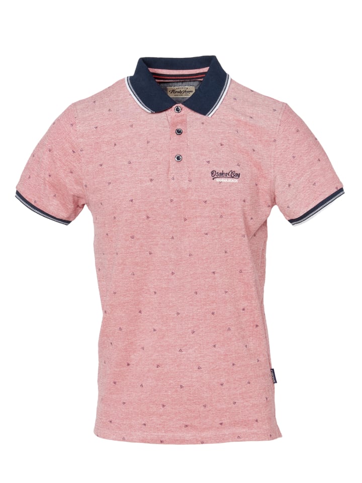 Kurzarm-Polo in rot