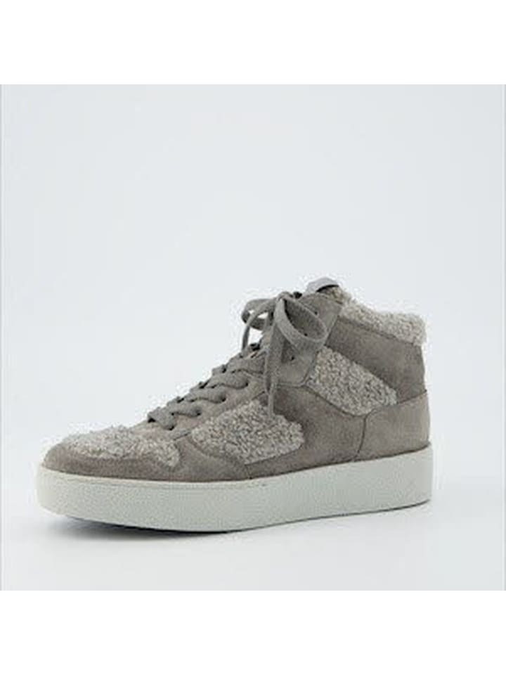 Schnürstiefelette in Grau