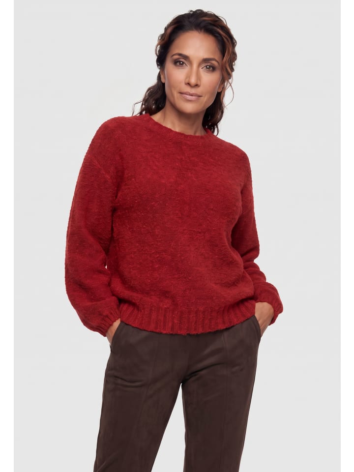 Strickpullover in Sienna Red