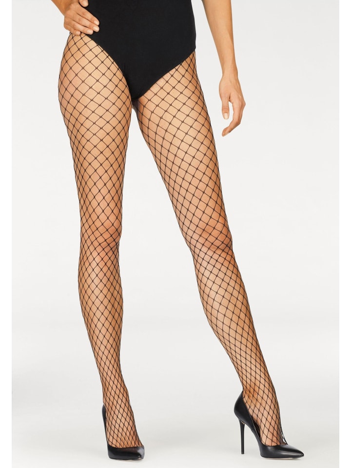 Netzstrumpfhose in schwarz
