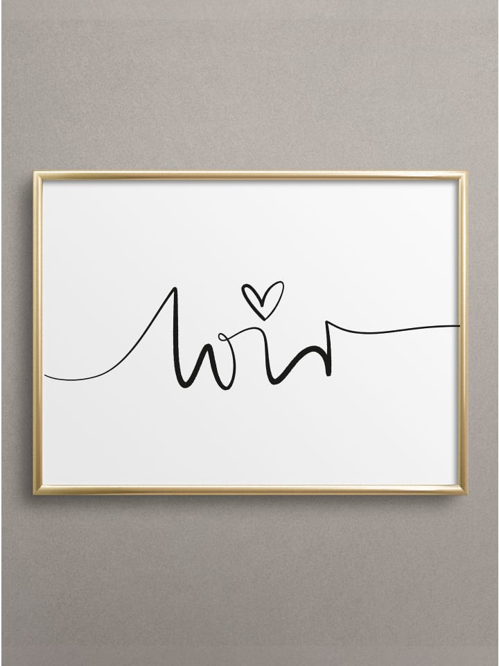 Poster / Kunstdruck "Wir" I Ohne Rahmen