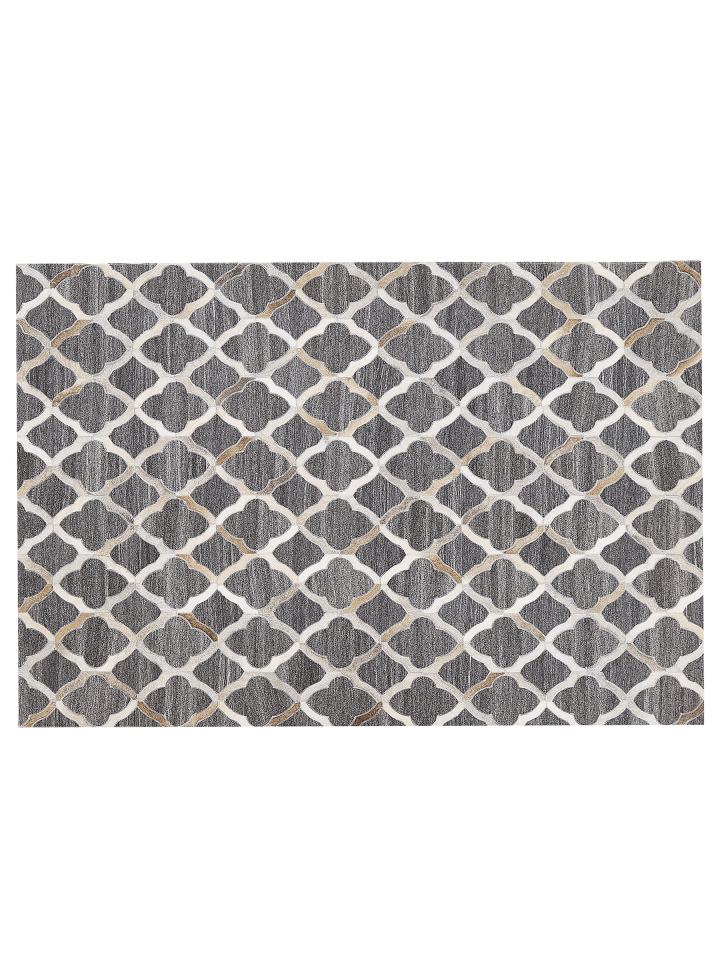 Patchwork ROLUNAY in Grau/Beige - (W) 140 x (H) 1 x (L) 200 cm