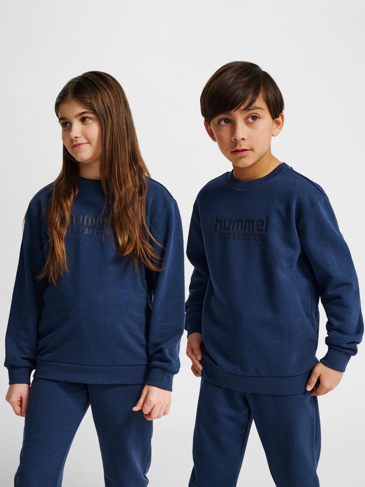 Sweatshirt Hmljr Base Kinder in DRESS BLUES