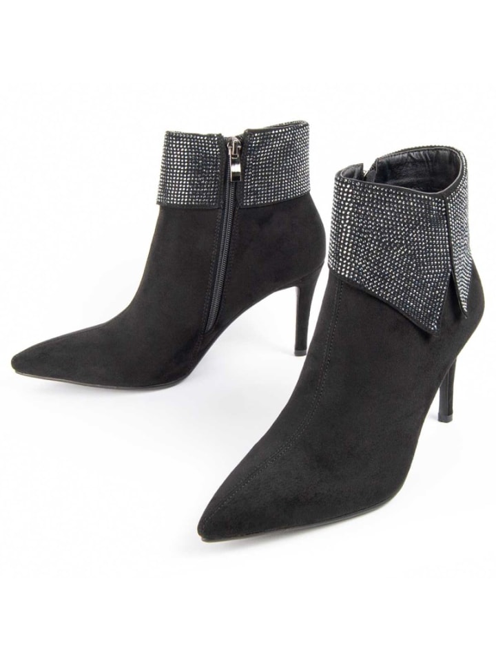 Boots ette mit Absatz, Botirey2 in Schwarz