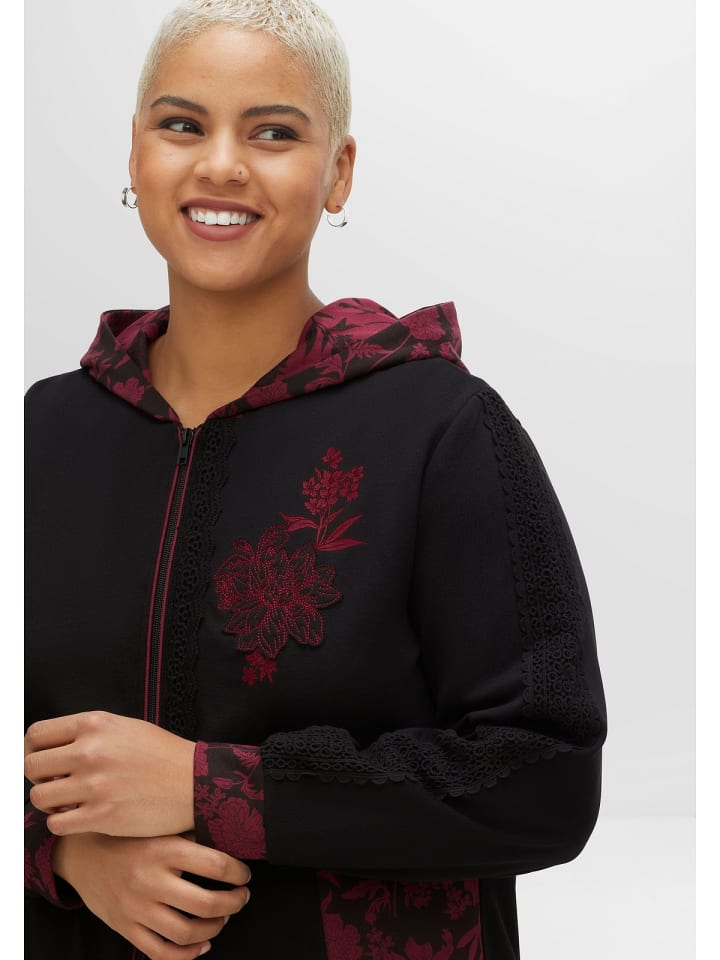 Joe Browns by in schwarz Kapuzensweatjacke sheego kaufen günstig | limango