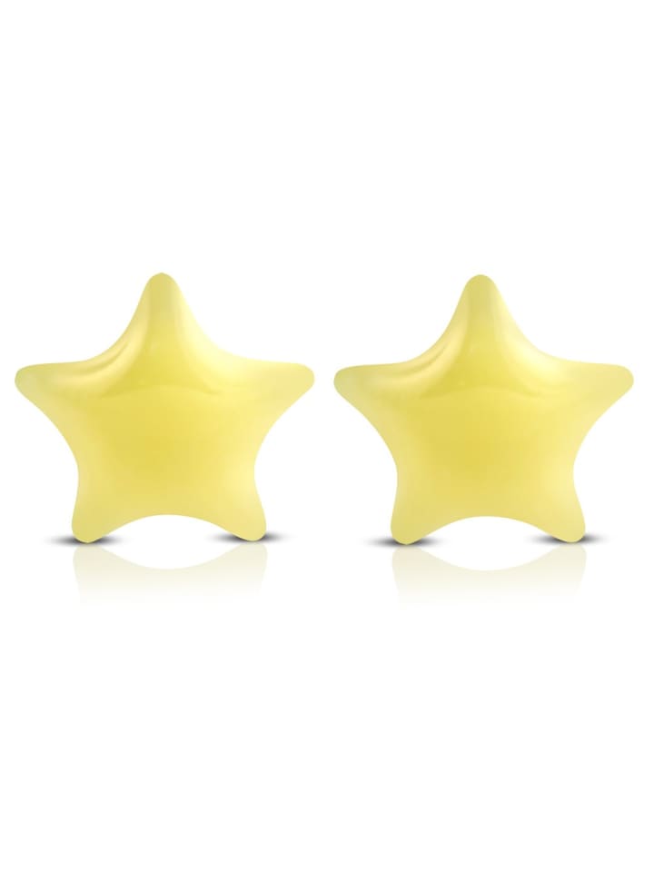 Kinder-Ohrstecker in Vanillegelb