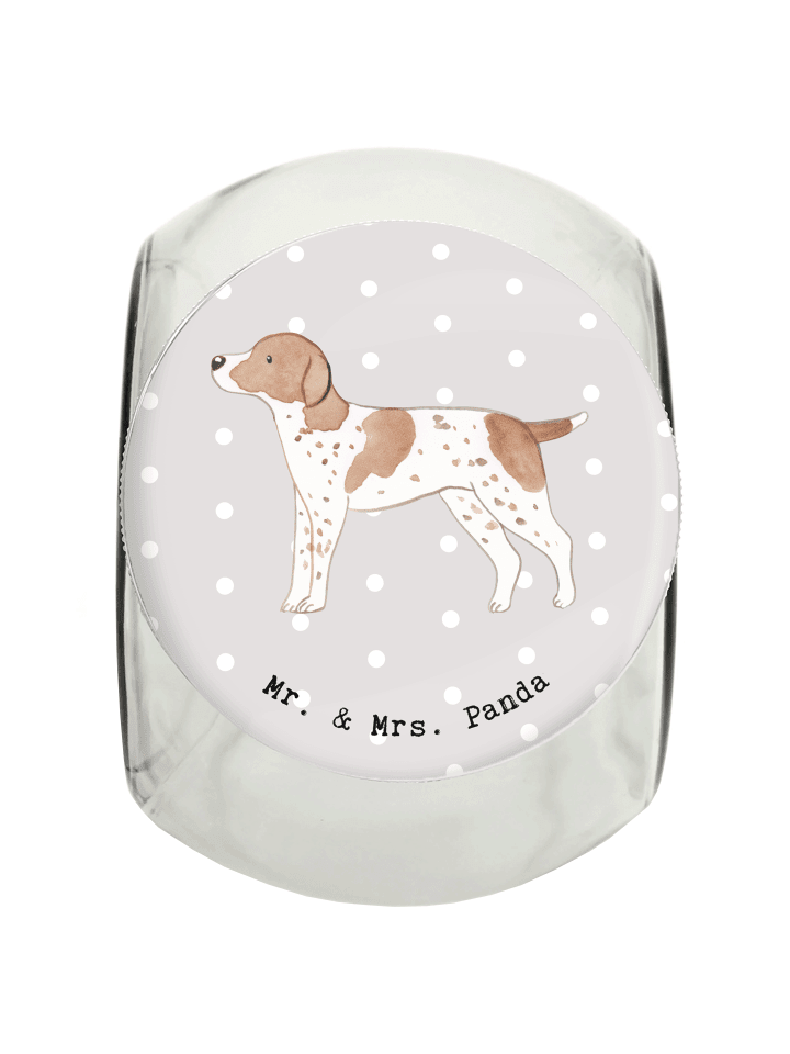Leckerli Glas Pointer Moment ohne Spruch in Grau Pastell