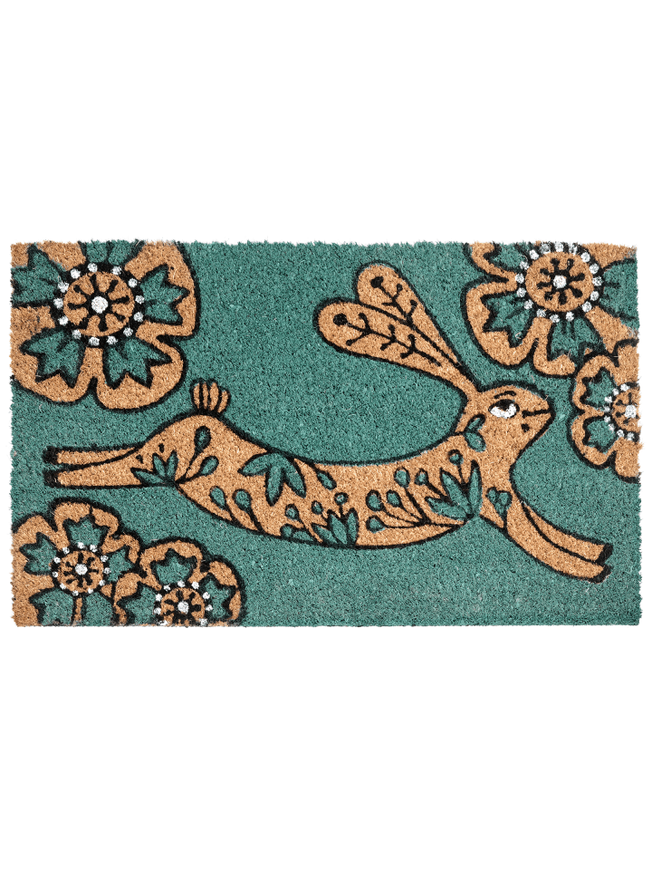Fußmatte CLARK in Blau/Naturfarben - (W) 45 x (L) 75 cm