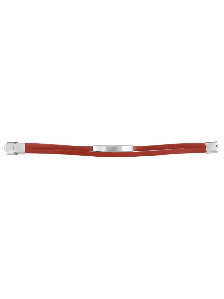 Unisex Armband aus Leder 21 cm in braun