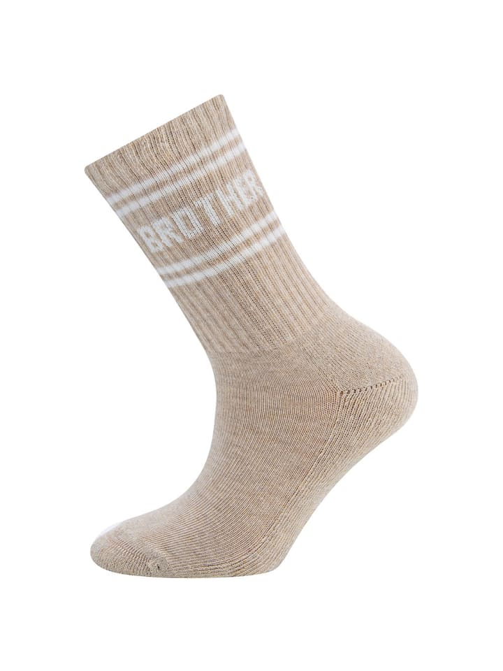 Socken BROTHER in dunkel beige meliert