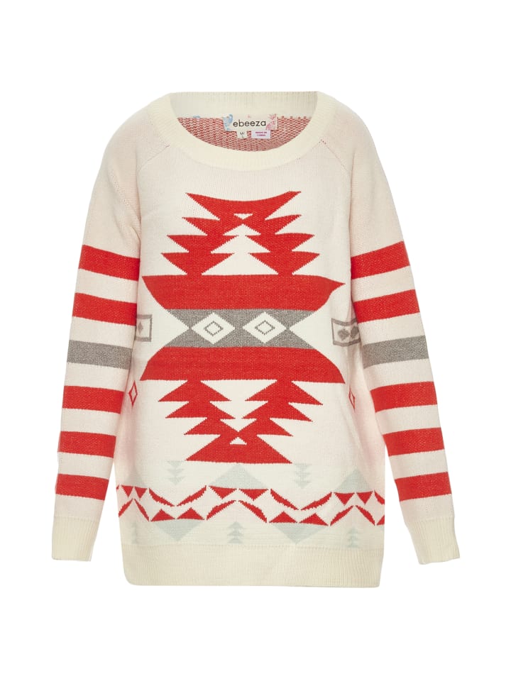 Women Sweater in Wollweiss Orange