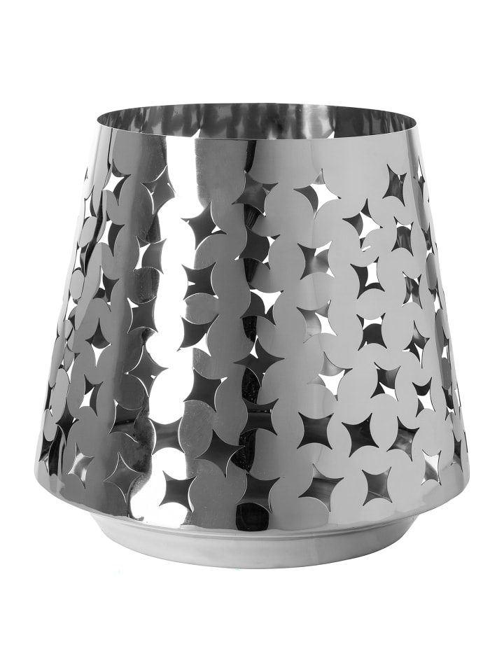 Windlicht Luma silber - (H) 30 cm