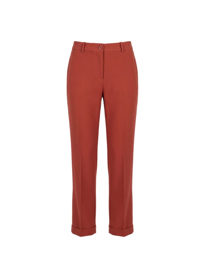 Braun Viskose Damen Hose