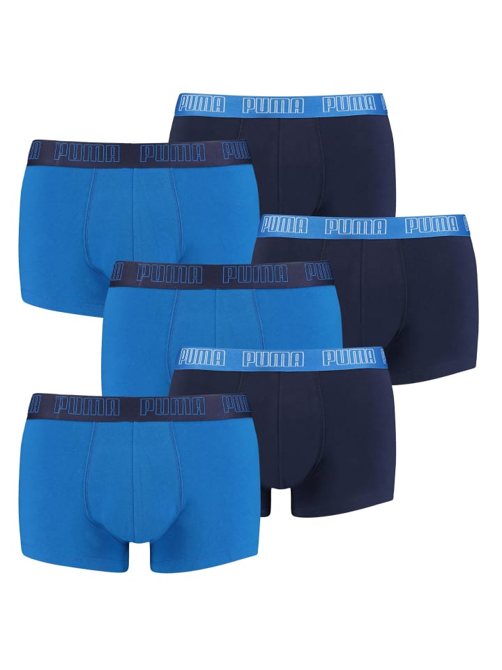Boxershorts PUMA BASIC TRUNK 6P in 003 - True Blue