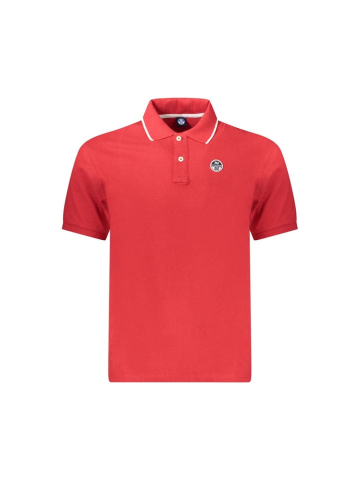 Rot Baumwolle Herren Polo