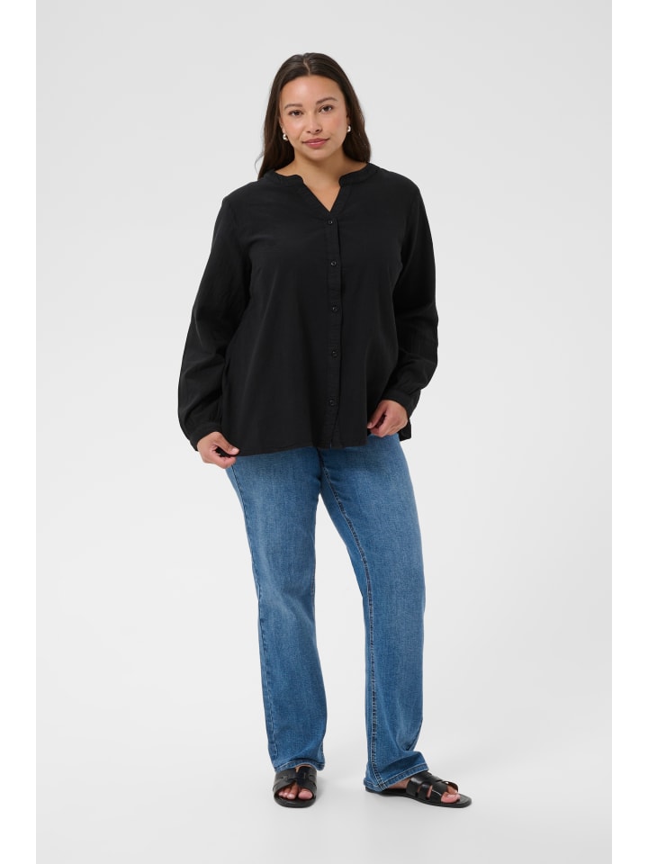 Langarm - Hemd KCnana Regular fit in Black Deep