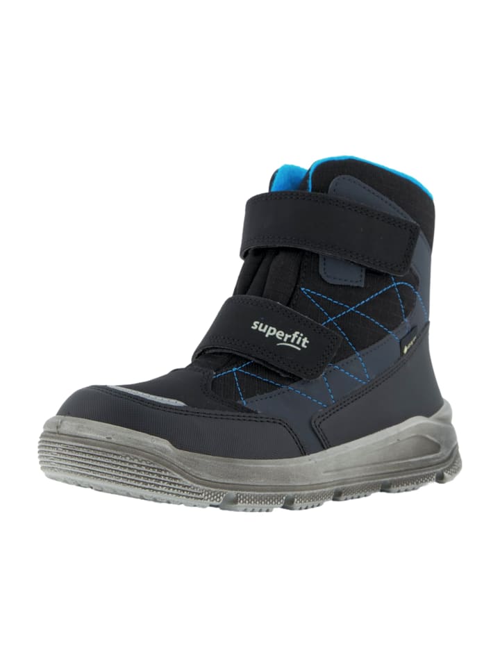 Klettstiefel in Schwarz
