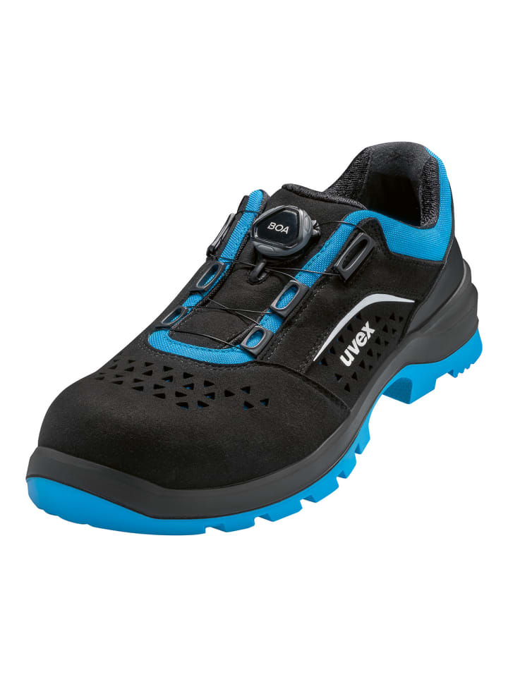 Halbschuhe 2 xenova® gelochter Halbschuh in schwarz/blau