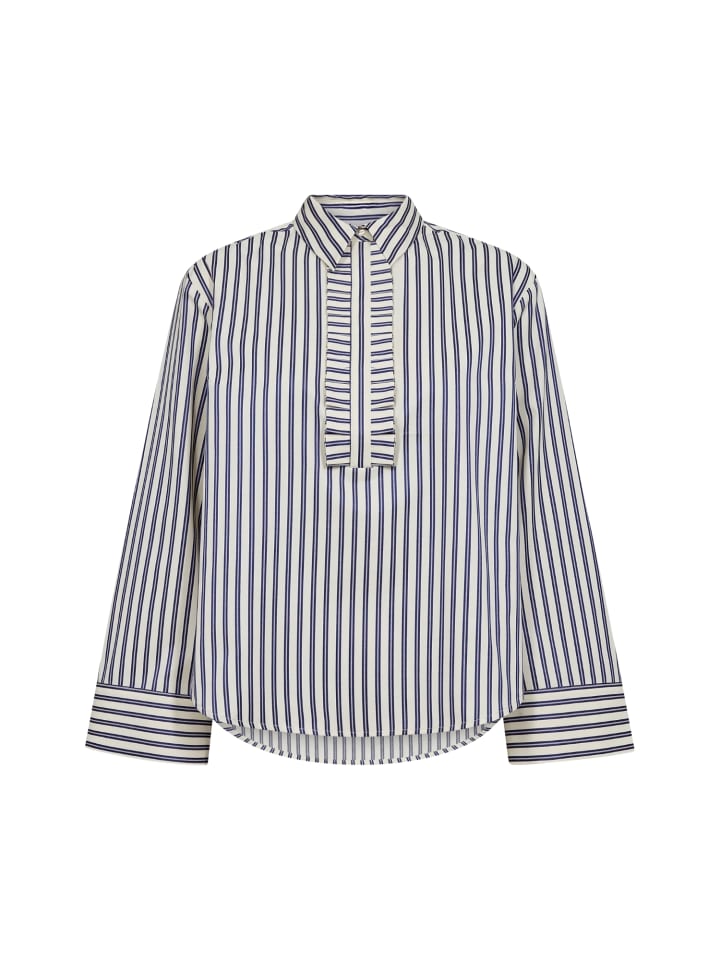 Hemd SamsonCC Stripe Frill in Navy