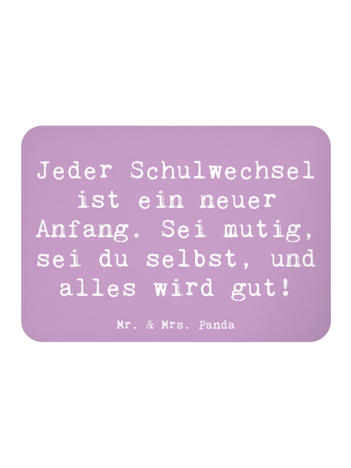 Magnet Spruch Einen Schulwechsel bewältigen mit... in Lavendeltraum