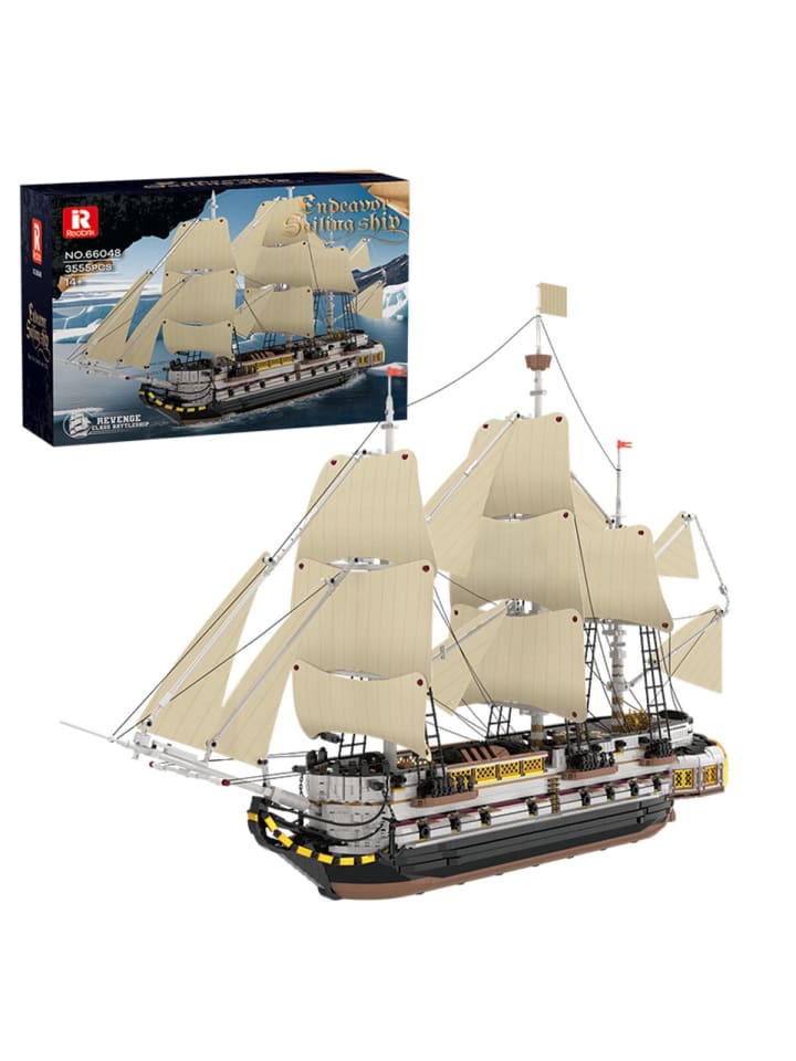 66048 Segelschiff Klemmbaustein 3555 Teile 109 cm