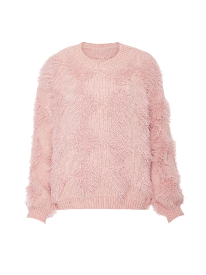 Damen Strickpullover in Koralle