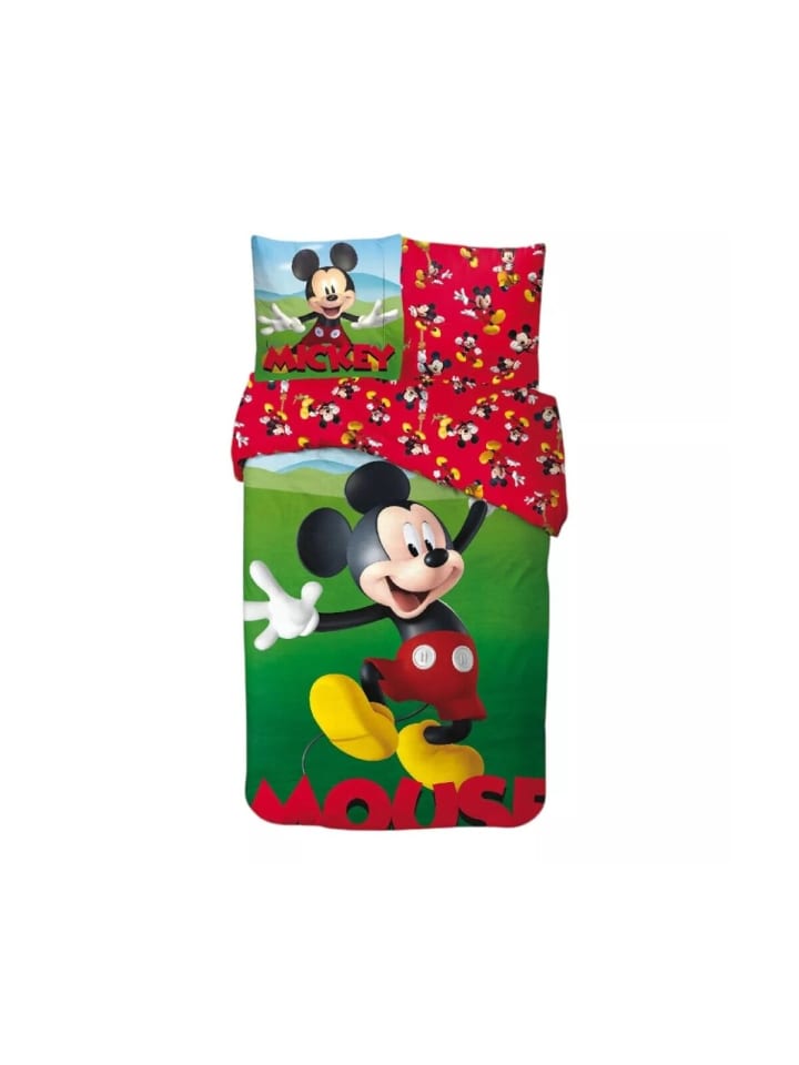 Mickey Garden Bettwäsche 140×200cm, 65x65 cm