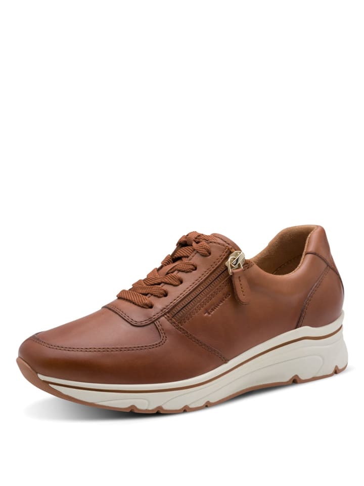 Sportliche Schnürschuhe in Braun
