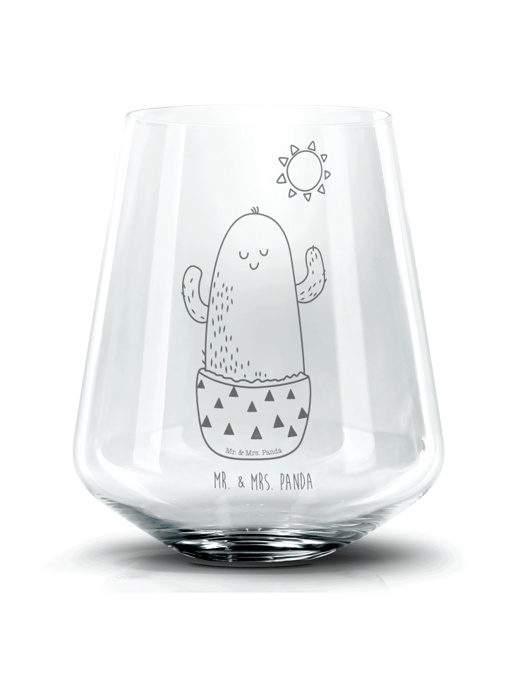Whiskyglas Kaktus Sonne ohne Spruch in Transparent