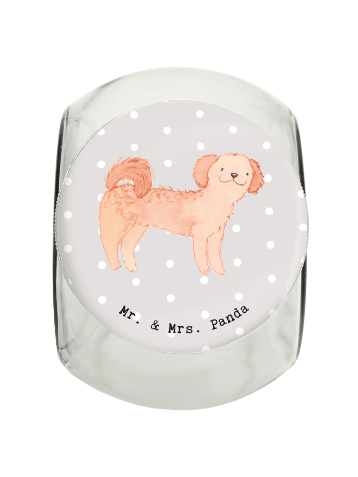 Leckerli Glas Cavapoo Moment ohne Spruch in Grau Pastell
