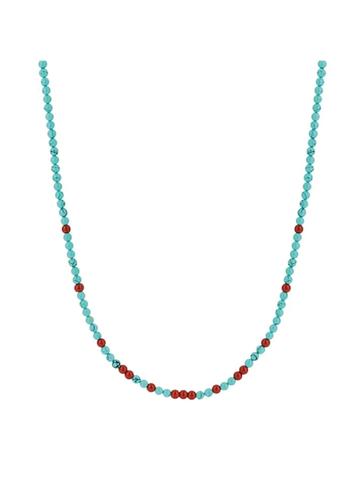 Kette "Collier mit türkisfarbenen Steinen" in Türkis
