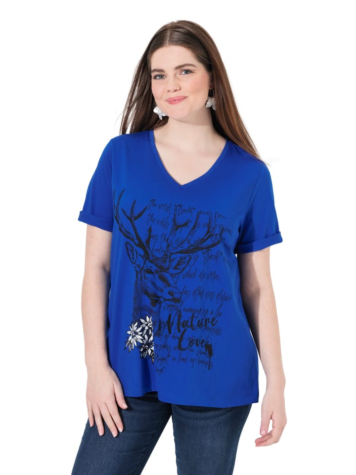 Shirt in royalblau