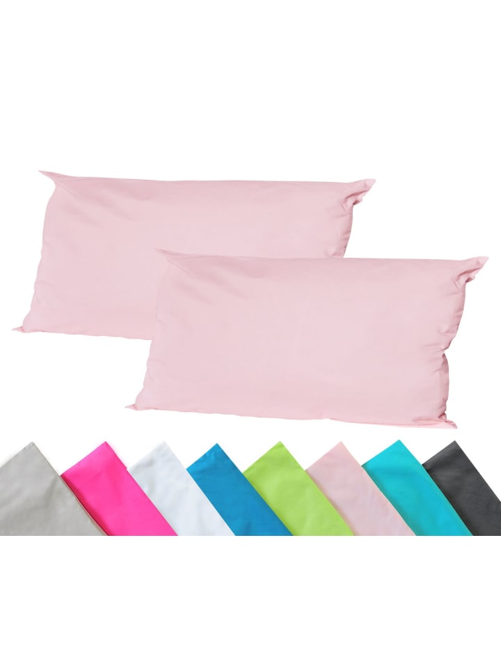 2er Set Outdoor Kissenhülle 40x60cm in Rosa