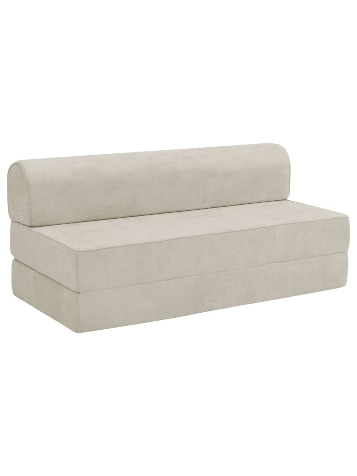 FALTSOFA Katusha Flachgewebe beige